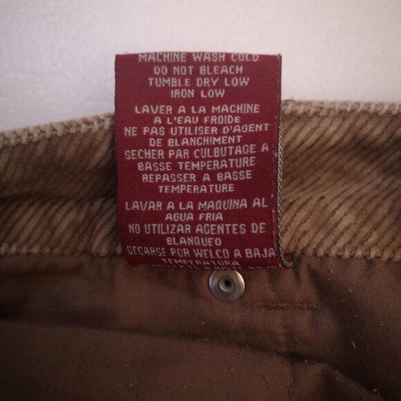 2/$30.00 Mix & Match - Moto Ladies Tan Size 31 Corduroy Flare Leg Pants - Picture 9 of 12